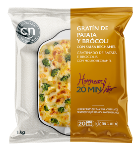 Gratín patata, brócoli y bechamel CN 1kg (anverso) 3
